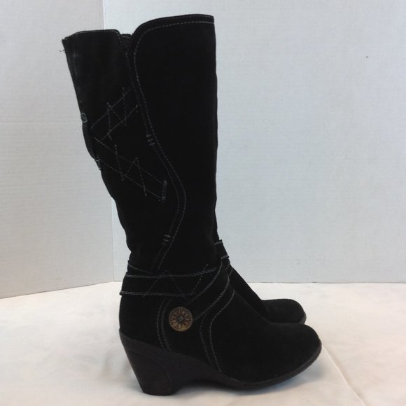 Blondo 'Leana' Black Suede Aqua Protect Knee High Boots - Picture 2 of 16